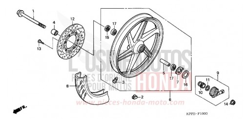 ROUE AVANT CBR125R4 de 2004